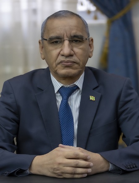 معالي وزير الداخلية واللامركزية السيد محمد أحمد ولد محمد الأمين